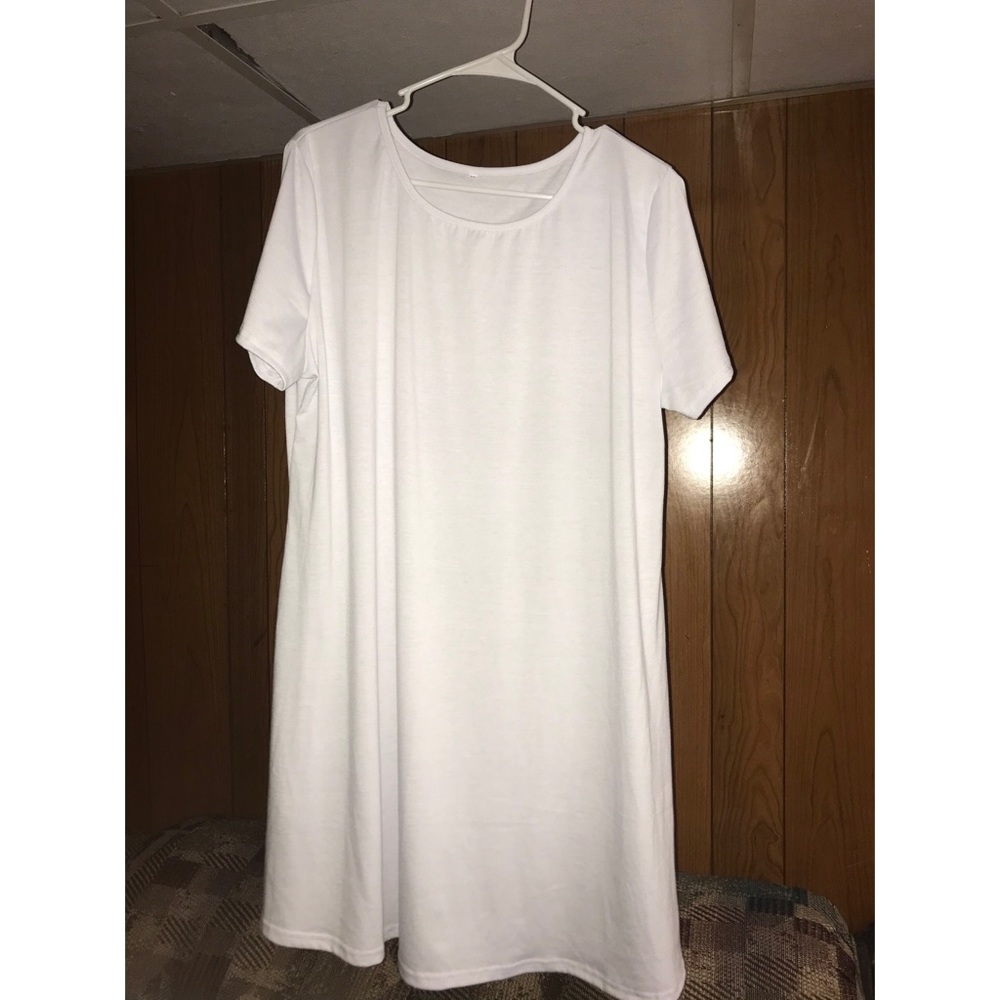 White t-shirt dress